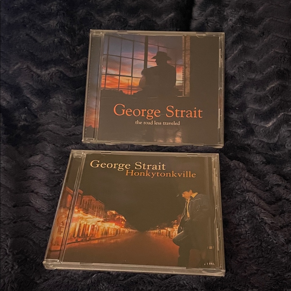 George Strait CDs (2) The Road Less Traveled and Honkytonkville